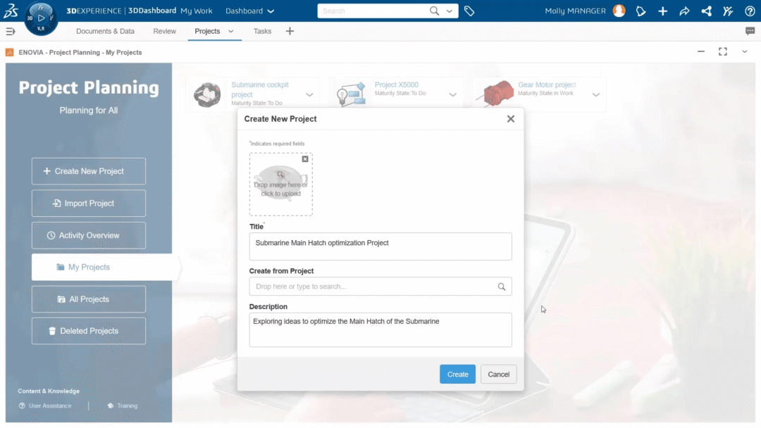 Create a new Project